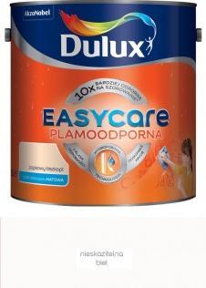 Farby wewnętrzne Farba plamoodporna do ścian Dulux EasyCare nieskazitelna biel 2,5 l