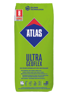 Budowa Klej żelowy do płytek wysokoelastyczny Atlas Geoflex Ultra 25 kg