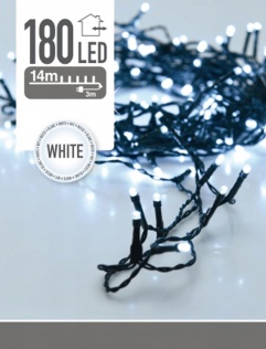  Lampki choinkowe 180 LED zimne białe