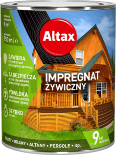 Środki do drewna Impregnat żywiczny Altax brąz 4,5l