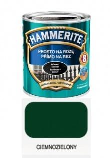  Farba do metalu na rdzę Hammerite półmat zielony ciemny 0,7 l