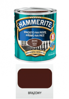 Malowanie Hammerite Farba do metalu Brązowy matowy 2,5 l