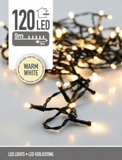  Lampki choinkowe 120 LED ciepłe białe