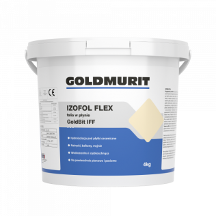 Budowa Folia w płynie Izofol Flex do wewnątrz i na zewnątrz Goldbit IFF - hydroizolacja 4kg