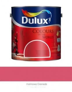 Farby wewnętrzne Farba lateksowa do ścian Dulux Kolory Świata malinowa granada 2,5 l