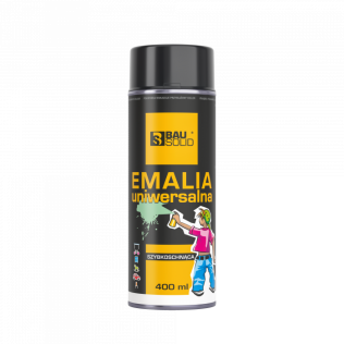  Emalia uniwersalna czarny mat Bausolid 400ml RAL9005