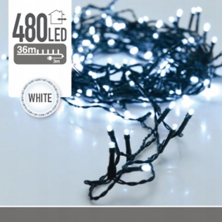 Elektryka i elektronika  Lampki choinkowe 480 LED zimne białe