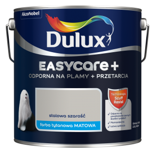 Malowanie Dulux EasyCare+ Stalowa szarość 2,5 l
