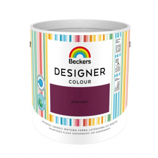 Farby wewnętrzne Farba Lateksowa Beckers Designer Colour Burgundy 2,5 l 