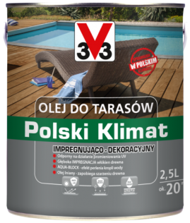 Malowanie Olej do tarasów V33 Polski Klimat bezbarwny 5 l
