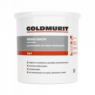 Malowanie Goldmurit Reno-Dach - farba do dachów brązowy RAL 8019 1l