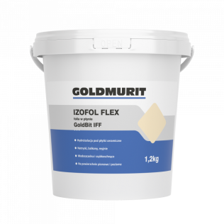  Folia w płynie Izofol Flex do wewnątrz i na zewnątrz Goldbit IFF - hydroizolacja 1,2kg