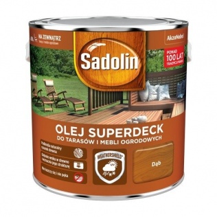  Olej do tarasów Sadolin Superdeck szary 0,75 l