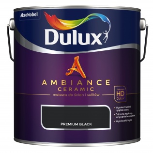 Farby wewnętrzne Dulux Ambiance Ceramic Premium Black 2,5L