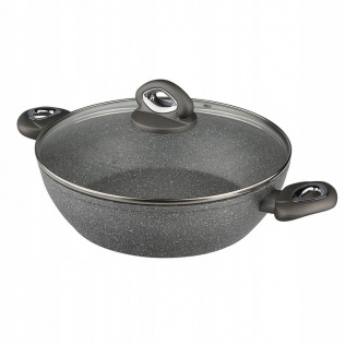 Garnki Patelnia tradycyjna Valdinox Rock 28 cm non-stick (nieprzywierająca)