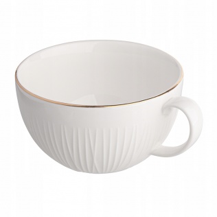 Zastawa stołowa Filiżanka do kawy porcelana Altom Design Alessia Złota Linia 300 ml