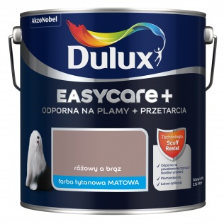 Malowanie Dulux EasyCare+ różowy a brąz 2,5 l