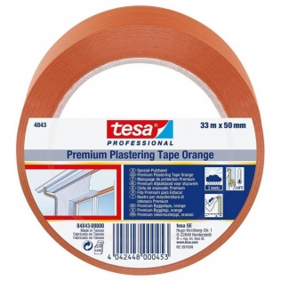 Taśmy Taśma Tynkarska Tesa Professional PVC 33m X 50mm, Pomarańczowa