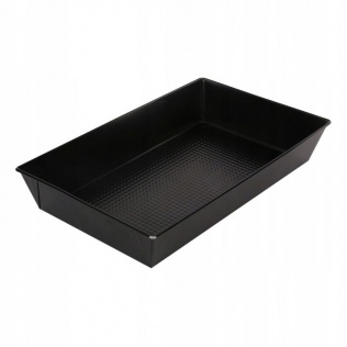 Dom Blacha do Pieczenia czarna 36x24,5x6 cm Non-Stick Forma