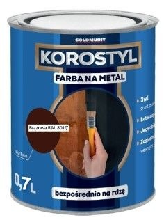 Goldmurit Farba Na Metal Korostyl Brązowy Czekoladowy 8017 0,7L Goldmurit