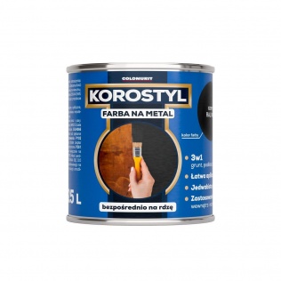 Goldmurit Farba Korostyl Szary Grafit RAL 7024 Półmat 0,225 L Goldmurit