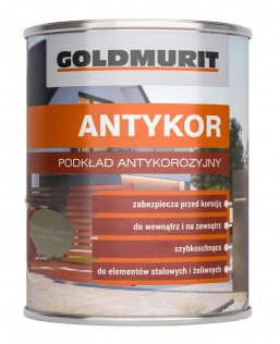 Grunty i podkłady Goldmurit Podkład antykorozyjny Antykor popielaty jasny Ral 7038 0,8L 