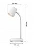 Elektryka i elektronika  Lampka biurkowa Vero biała LED 4,5W