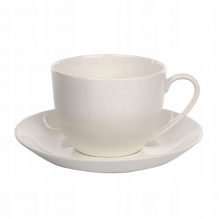 Zastawa stołowa Filiżanka ze spodkiem porcelanowa do kawy herbaty Altom Design Bella 200 ml