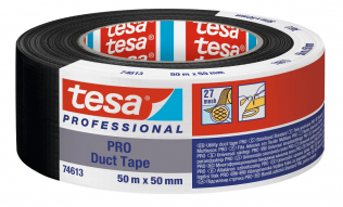 Taśmy Taśma tesa PRO Duct Tape 74613 czarna 50MM/50M