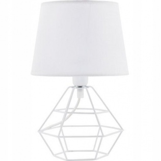  Lampa stołowa TK-Lighting Diamond biały 60 W