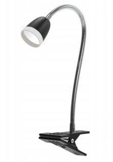 Lampki biurkowe Lampka biurkowa czarna Larus klips LED 3W