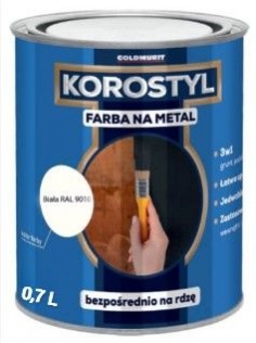 Goldmurit Farba Na Metal Korostyl Biały Połysk 9010 0,7L Goldmurit